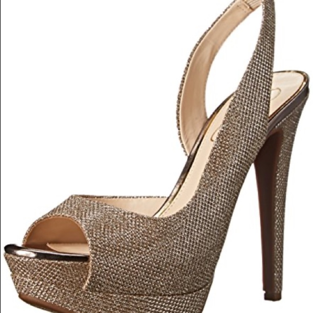 Sparkling Gold Jessica Simpson Heels